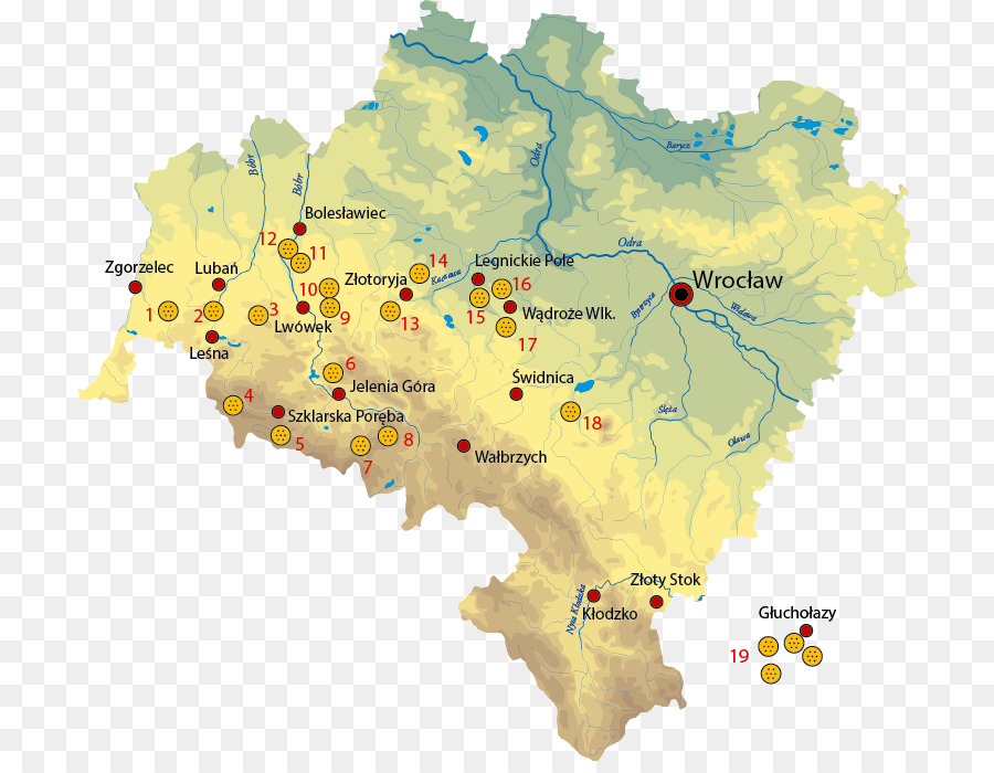 Lower Silesian Voivodeship Mappa Sudeti - mappa