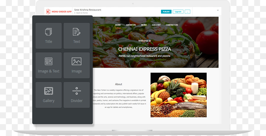Salute senza farmaci la pubblicità Display Superfood - menu ristorante online