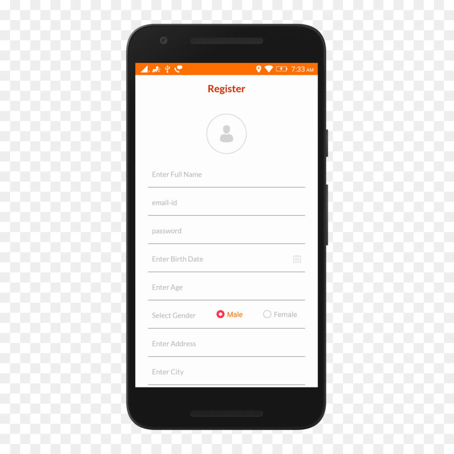 Smartphone Feature-phone-User-interface-design von Android - Blut Spenden