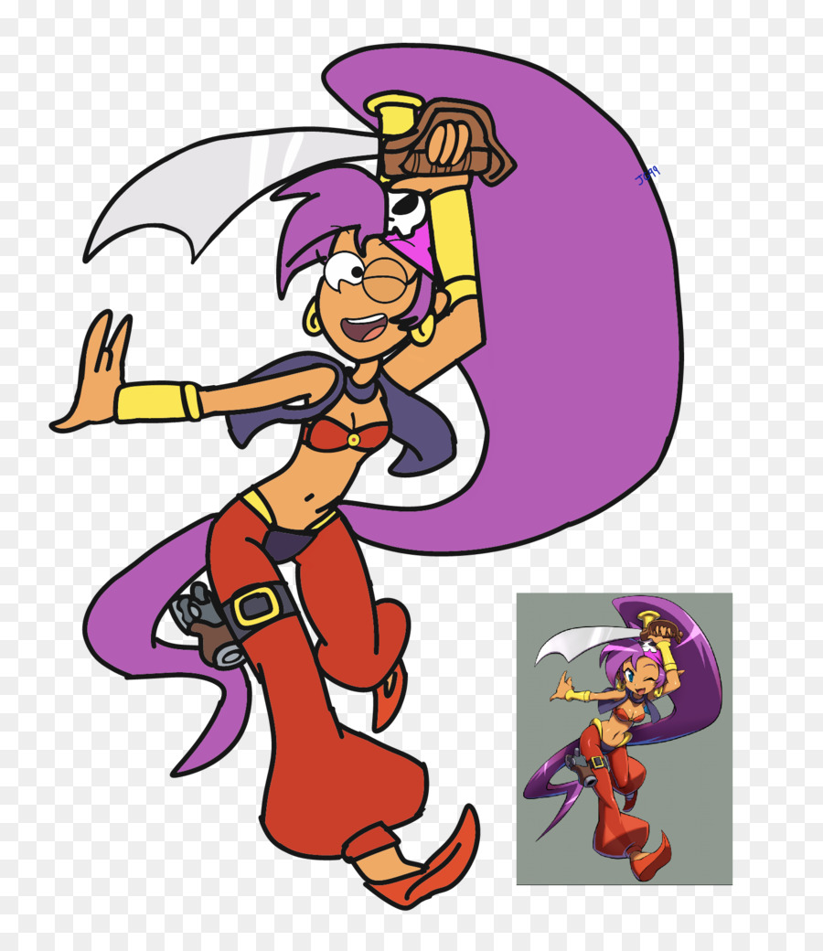Shantae: Half-Genie Hero-Zeichnung-Fotografie-clipart - die Schlümpfe und die halfgenie