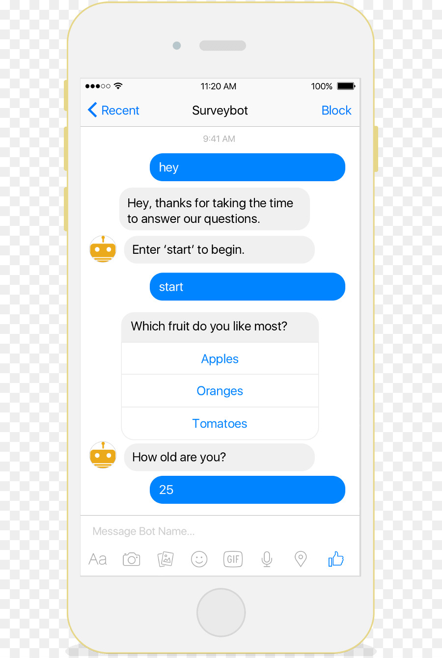 Facebook Messenger programma per Computer Chatbot Internet bot - indagine di mercato