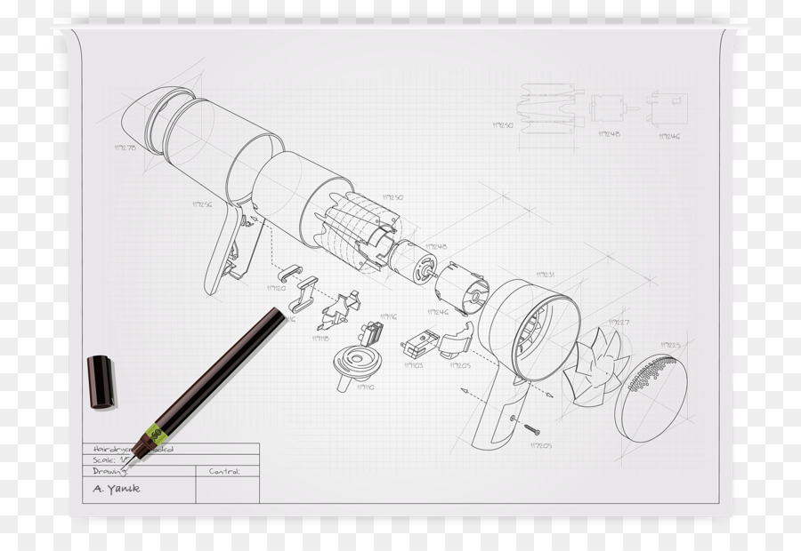 Technische Zeichnung Industrial design-Skizze - Design