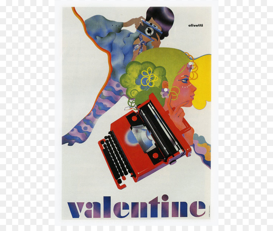 Poster Olivetti Valentine Schreibmaschine Werbung - Design