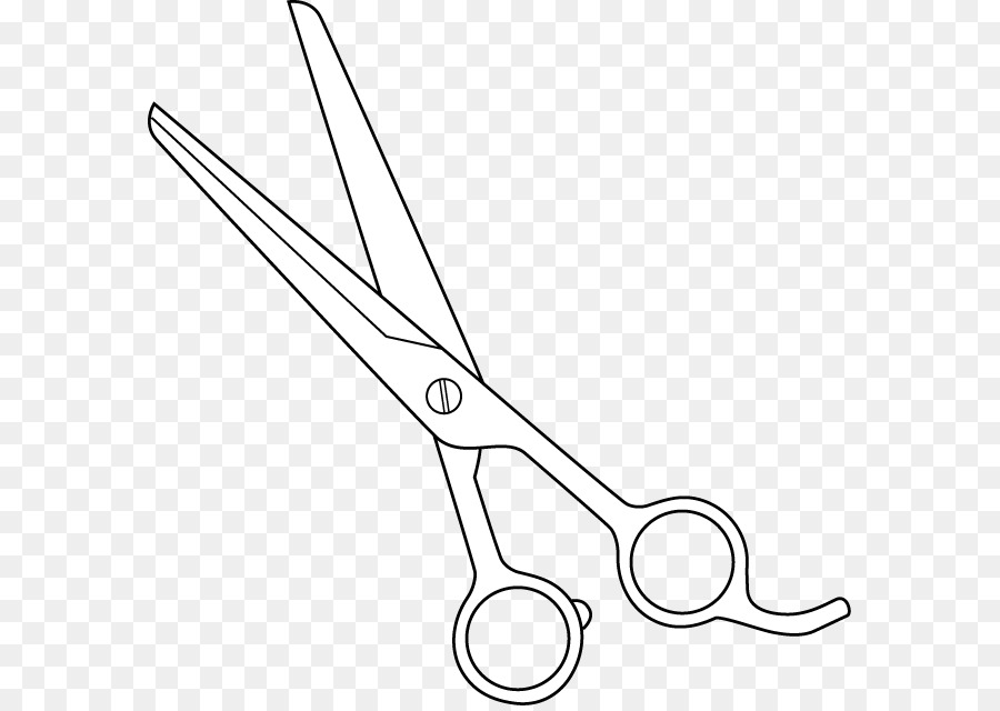 Scissors, Black And White, Haircutting Shears, Monochrome Painting, Paper C...