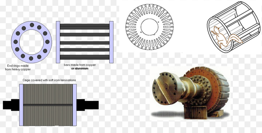 Angolo di rotore a gabbia di Scoiattolo - Design