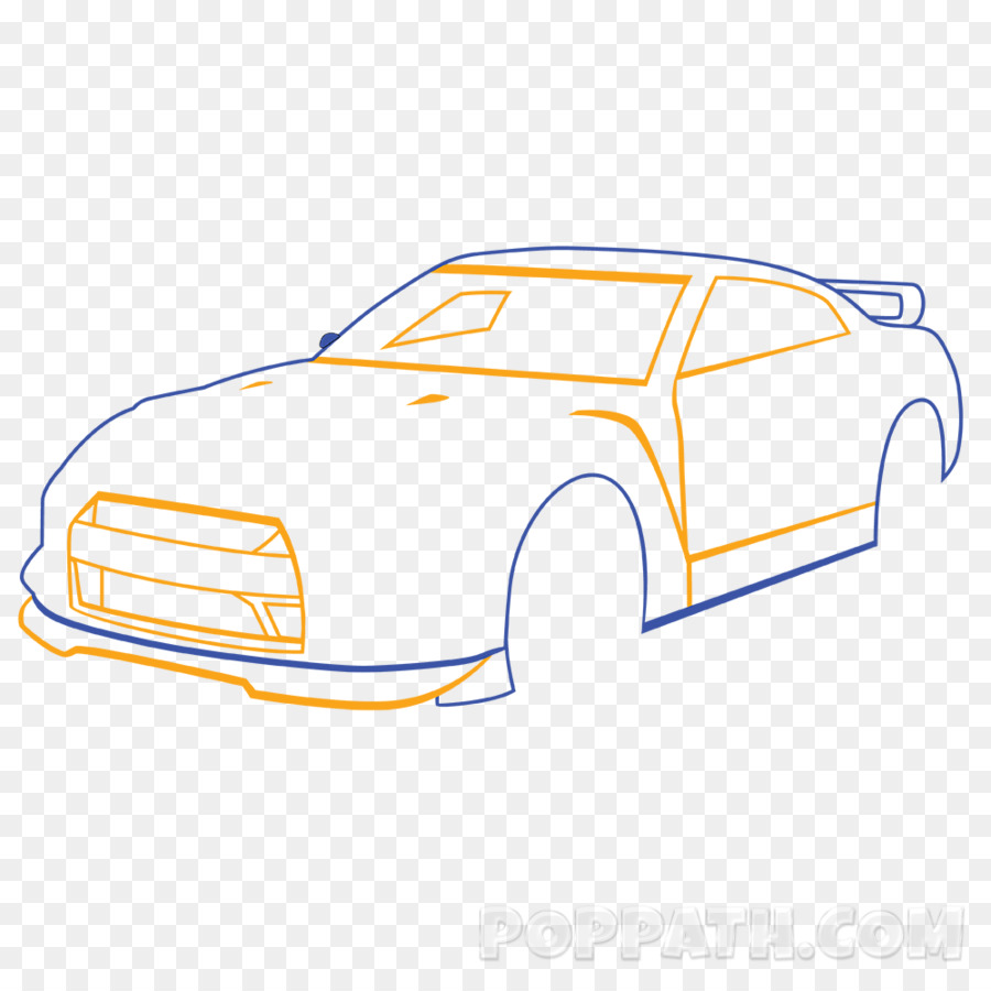 Auto Tür KFZ-Zeichnung - Zeichnung Auto