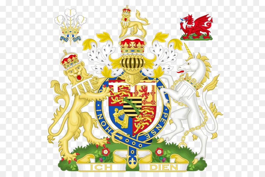 Il principe di Galles, stemma Reale del Regno Unito Etichetta - Il principe Federico Carlo d'Assia