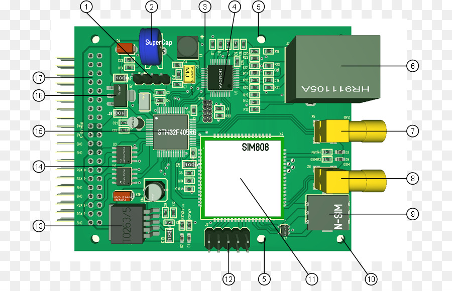Microcontrollore Ethernet Schede di Rete e Adattatori di Elettronica di Schede di sintonizzazione TV & Adattatori - il gps differenziale