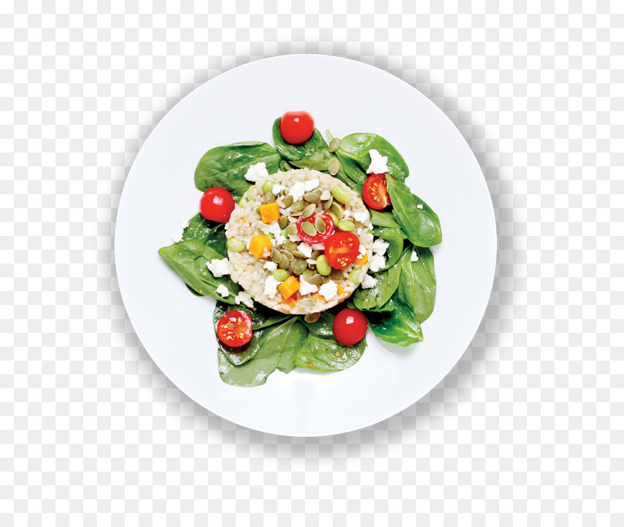 Spinat-Salat Vegetarische Küche Platte Teller Blatt-Gemüse - Kartoffelsalat