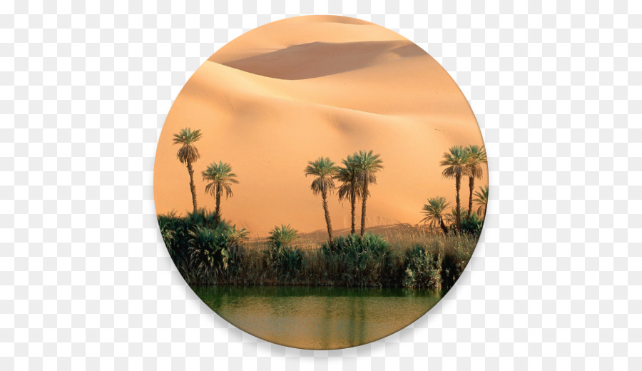 Ubari Libyschen Wüste, Oase Landschaft - Wüste