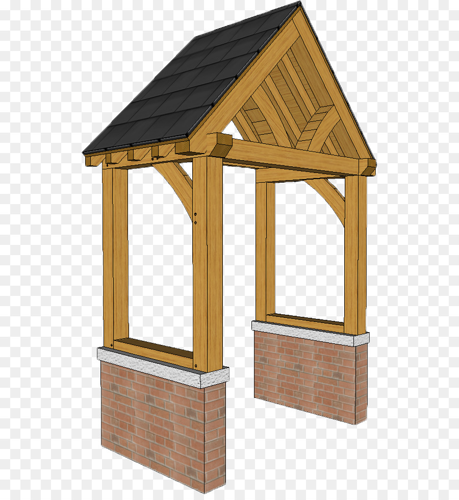 Veranda Schuppen Dach Canopy Framing - Holzträger