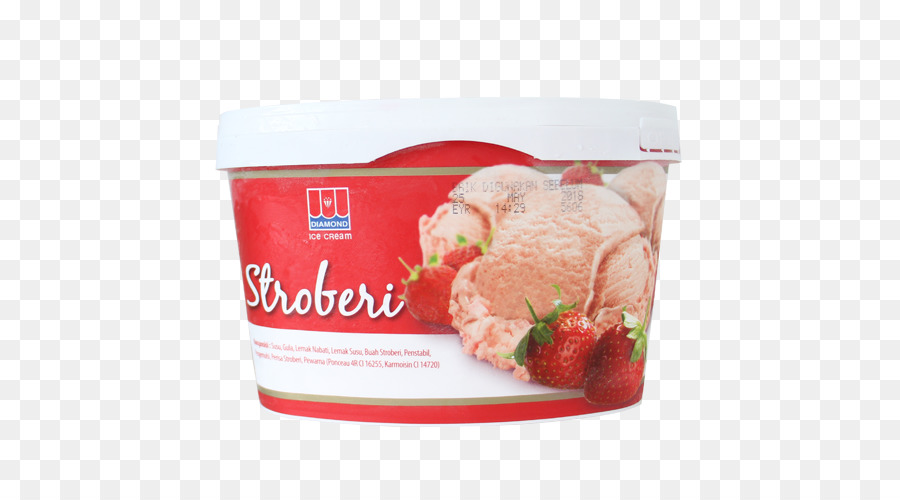 Eistüten Milch-Sahne-Tee - Ice cream Strawberry
