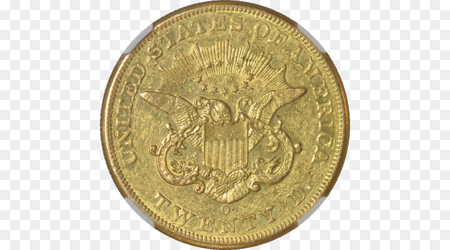 Gold Münze Flying Eagle cent Penny Vorder-und Rückseite - Münze