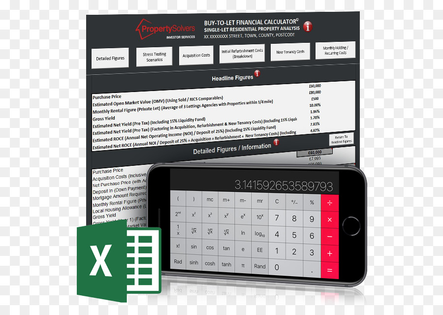 Foglio di calcolo Buy to let Investitore di Microsoft Excel - carrington mutuo uk limited