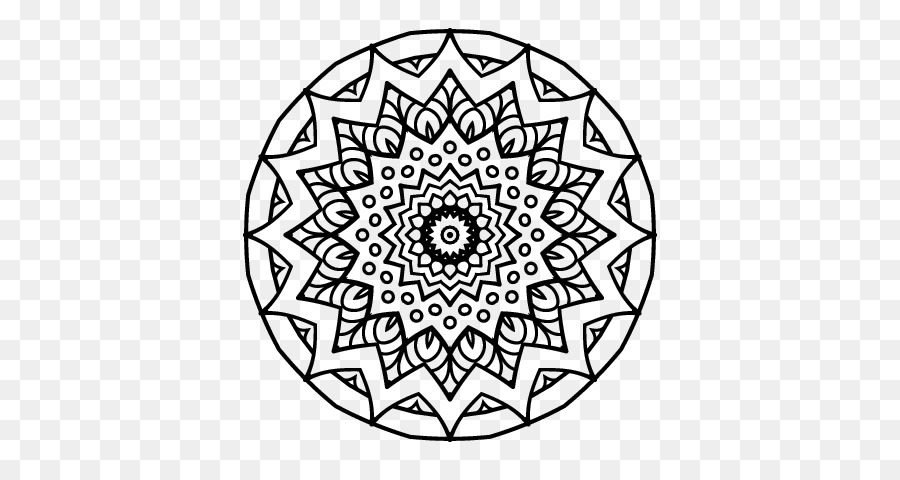 Mandala da Colorare Disegno Mehndi - altri