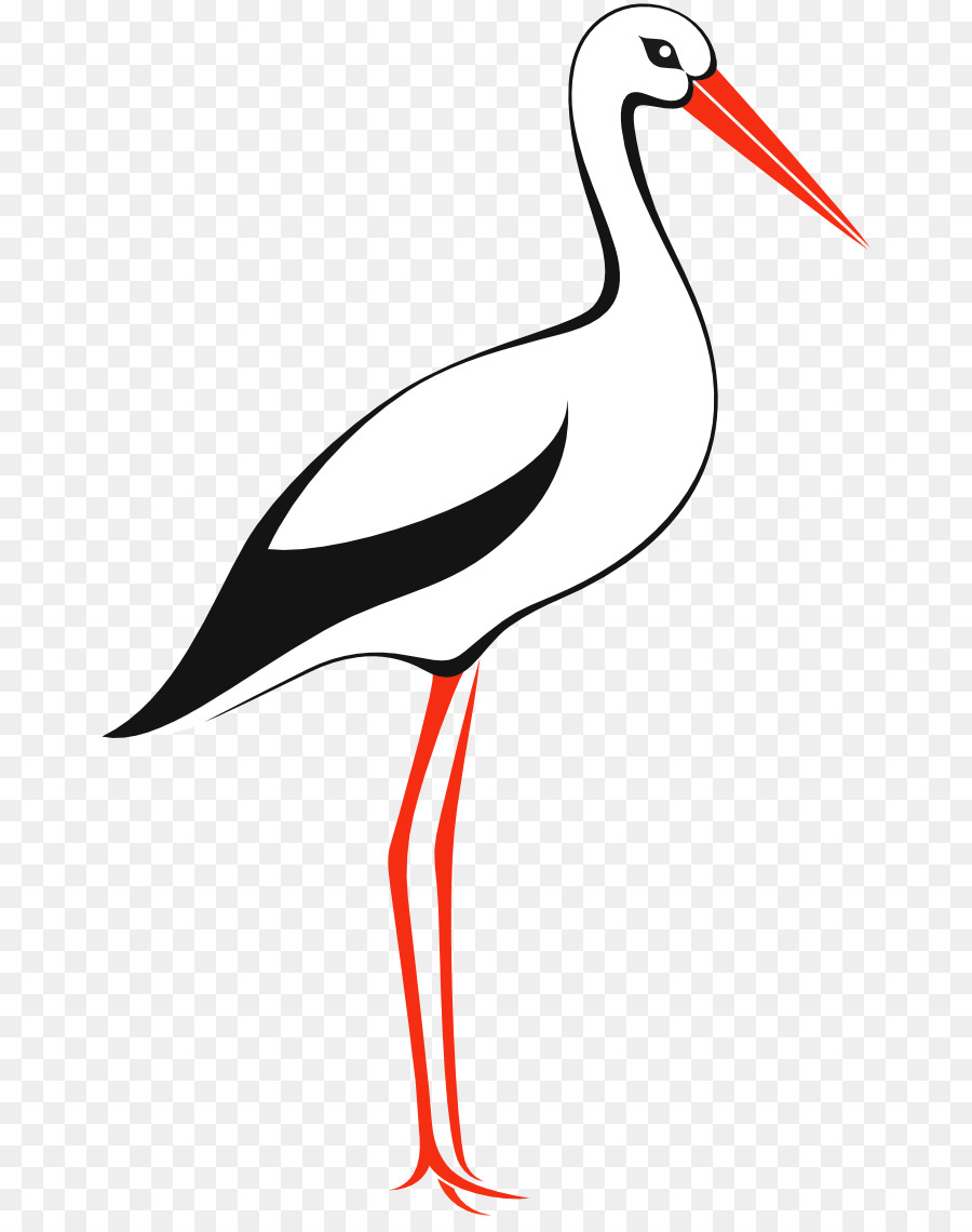 La cicogna bianca iStock Clip art - uccello