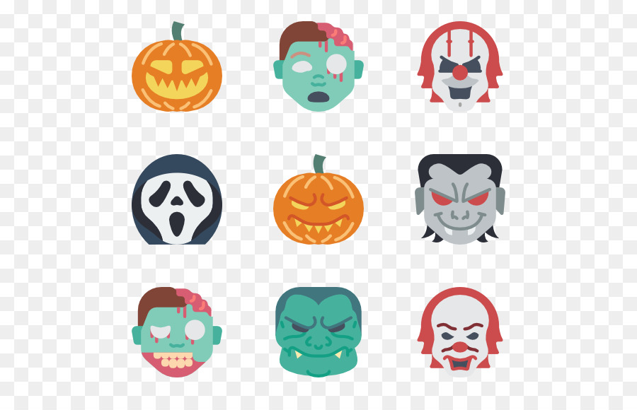 Emoticons Emoji Computer-Icons Horror-fiction-Horror-Symbol - pack Kollektion