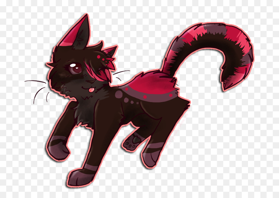 Schwarze Katze Kätzchen Schnurrhaare Pferd - Kätzchen