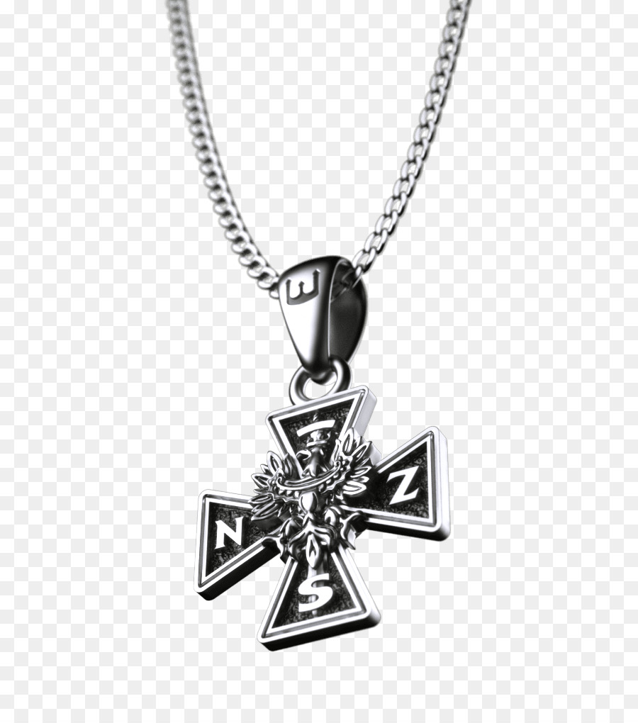 Charms & Anhänger-Halskette Silber Weiß Religion - Halskette