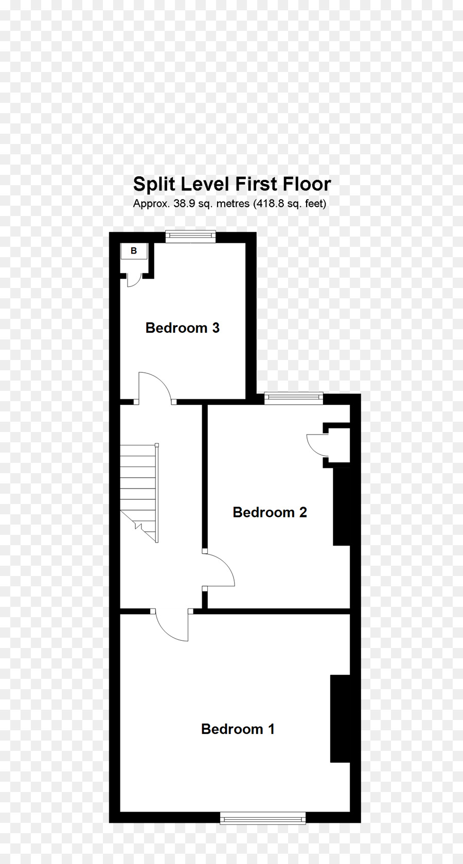 Stöckige Reihenhaus Schlafzimmer Split level Haus - Haus