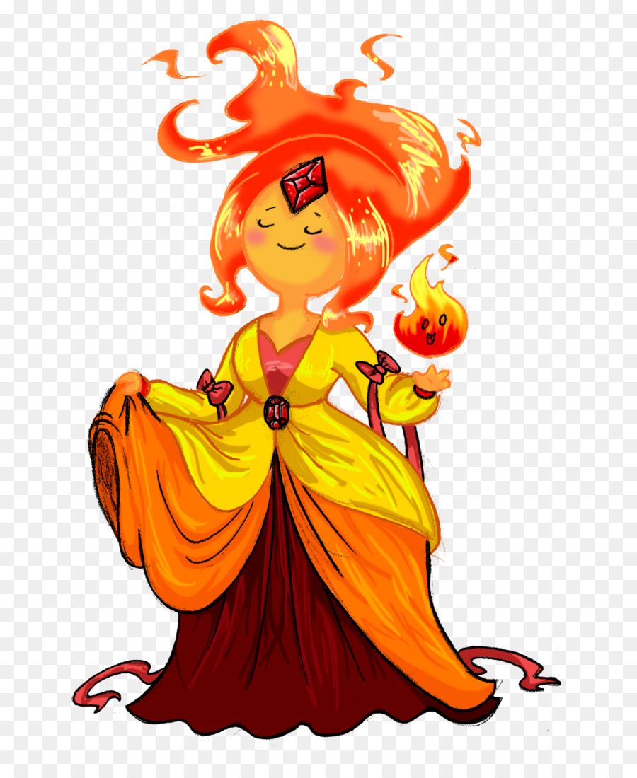 Hoa nữ sinh vật Huyền thoại Clip nghệ thuật - ngọn lửa công chúa