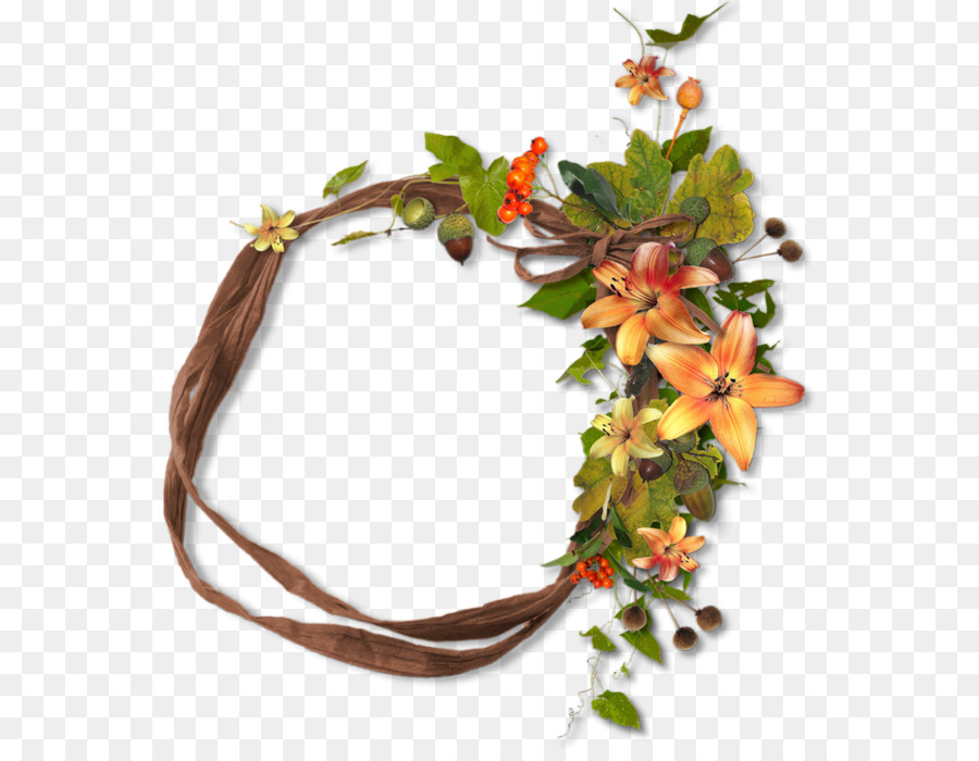 Autumn holistische Therapie Leaf Wreath Computer cluster - Herbst