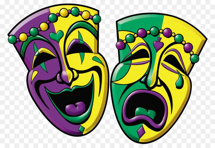 Mardi Gras Comedy-Maske 