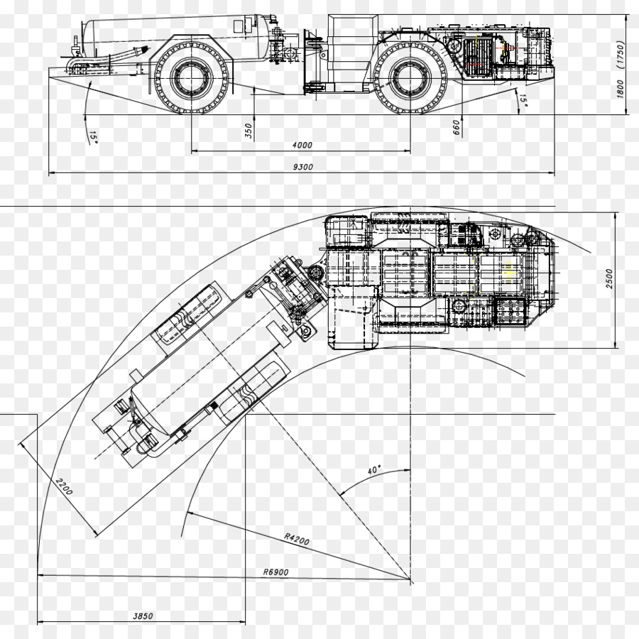 Automobil-design, technische Zeichnung - Design