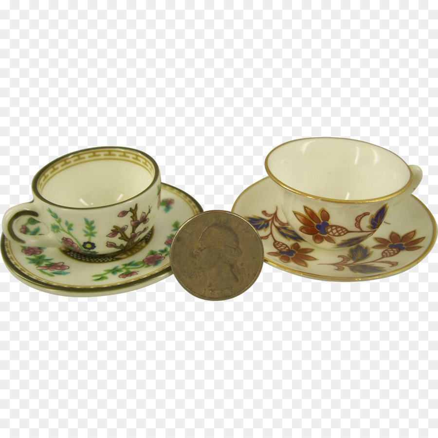 Kaffee Tasse Untertasse Porzellan Staffordshire Potteries Teetasse - Cup