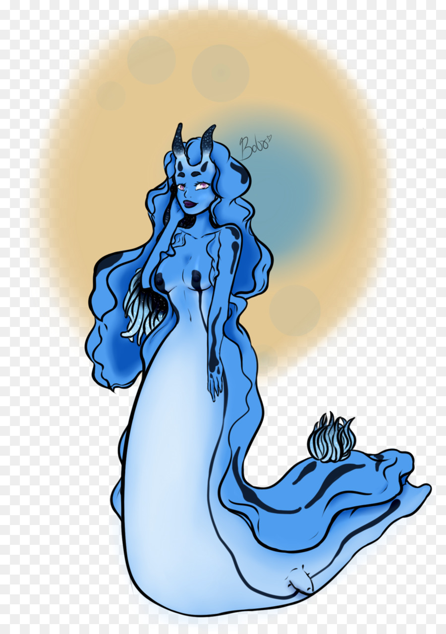 Cobalt blue Mermaid Organismus - Meerjungfrau