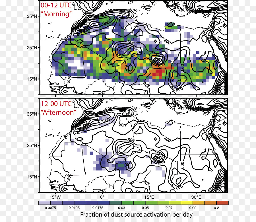 Tagesgang Klima Musters Tagaktive Temperatur variation Staub Synoptische Skala Meteorologie - alte wind Muster