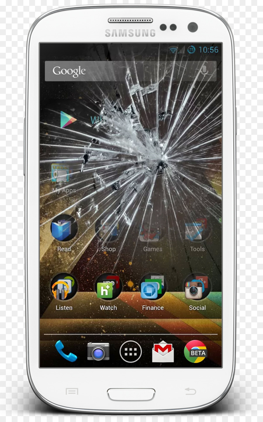 Feature-phone-Smartphone Crack Screen-Streich Broken Screen - Bildschirm Geknackt Android - Riss Bildschirm