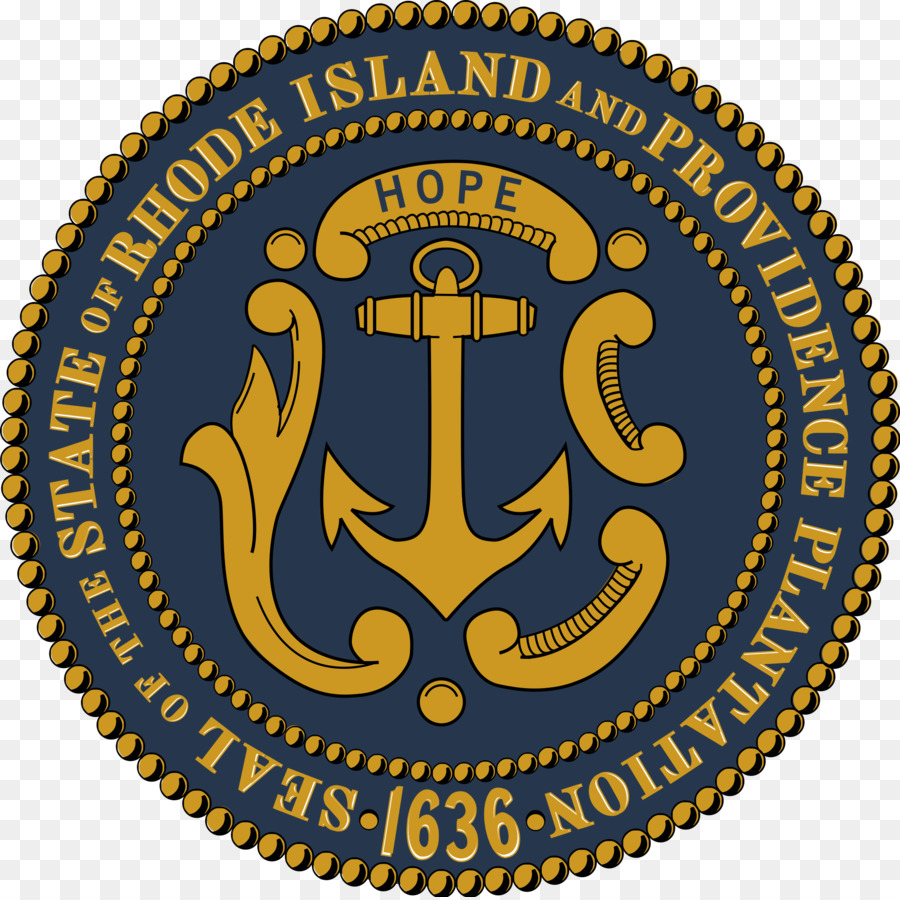 Bandiera di Rhode Island Tenuta di Rhode Island, Segretario di Stato di Rhode Island, Rhode Island Senato - oro triangoli