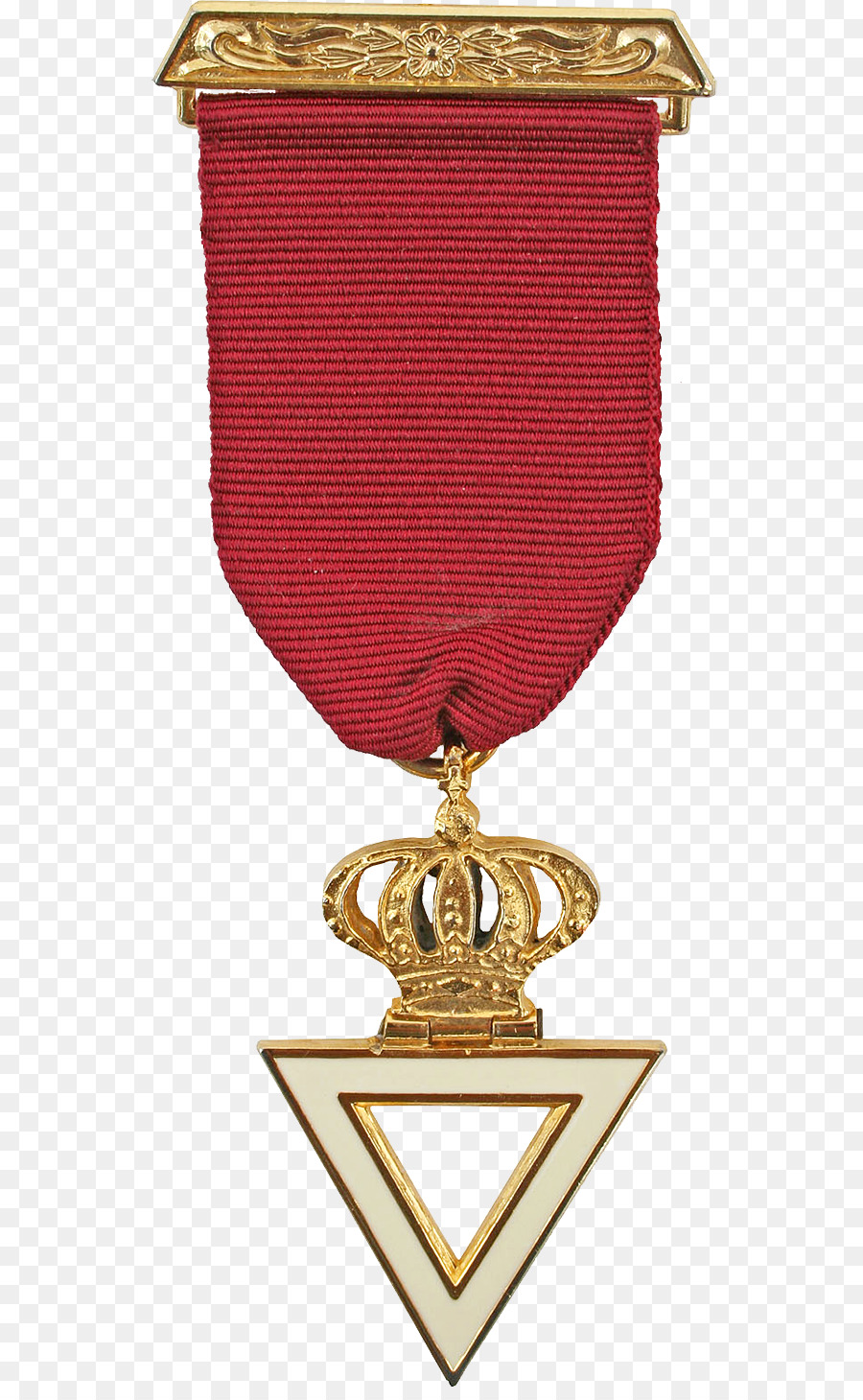 Reihenfolge der Royal and Select Masters Ornat Surrey Medaille Maroon - gold Seide