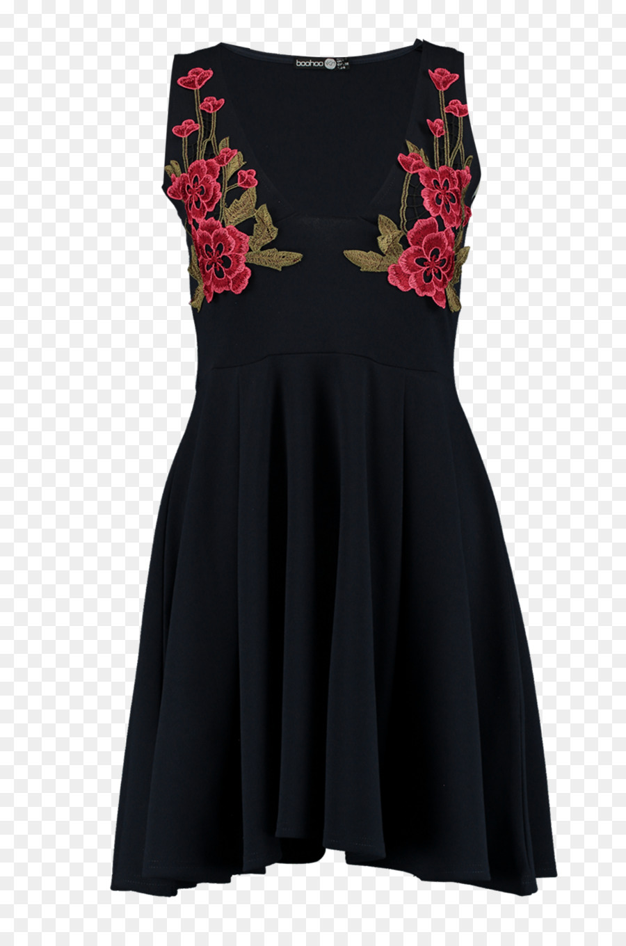 Kleine schwarze Kleid Ärmel Party-Schulter - Kleid