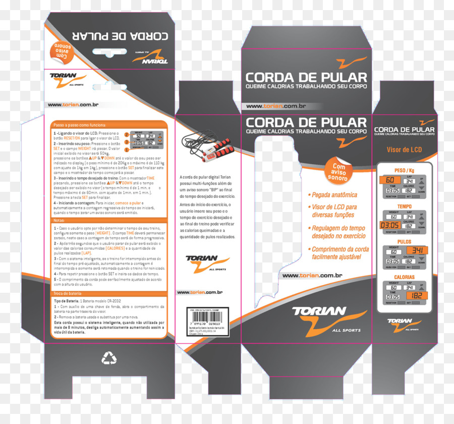 Il confezionamento e l'etichettatura Corde per Saltare Sport - Design