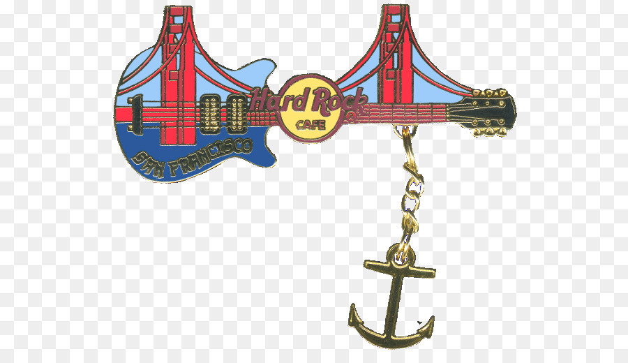 Golden Gate Bridge Hard Rock Cafe Gitarre Cherry blossom - Brücke