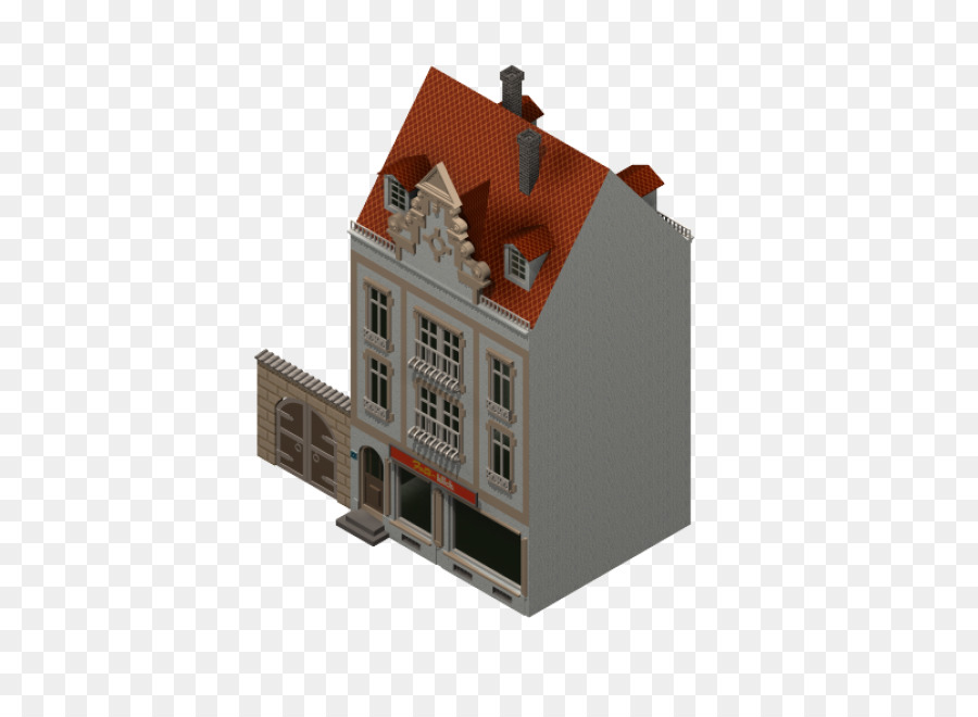 Fassade - 3d Modell zu Hause