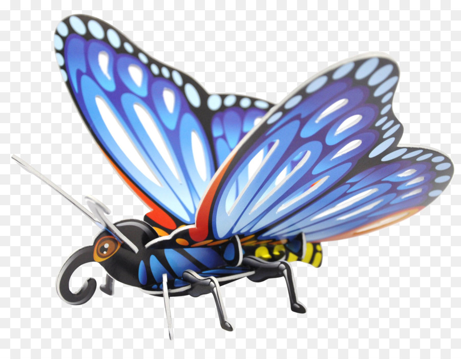 Monarch-Schmetterling-Insekt-Pinsel-footed butterflies Drei-dimensionalen Raum - Insekt