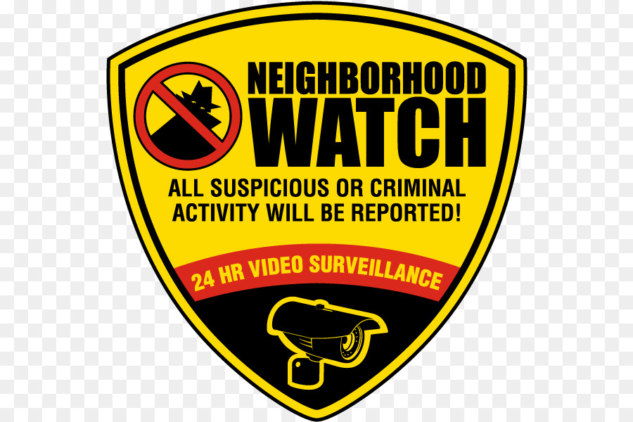 Vigilanza di quartiere della Criminalità Segno di Sicurezza, televisione a circuito Chiuso - la polizia
