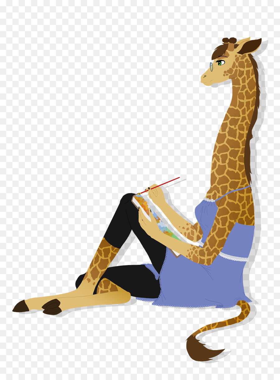 Giraffa Opera d'arte di Pittura dell'Artista - giraffa