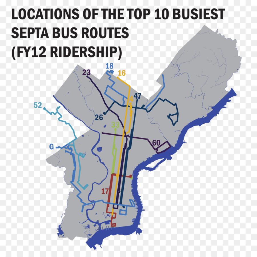 Autobus SETTI Route 23 Trolley Mappa 22 St & South St - autobus