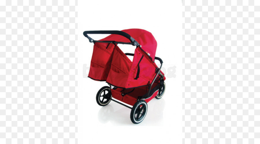 Baby-Transport-Zwilling-Kind-Rotes Auto - Kind
