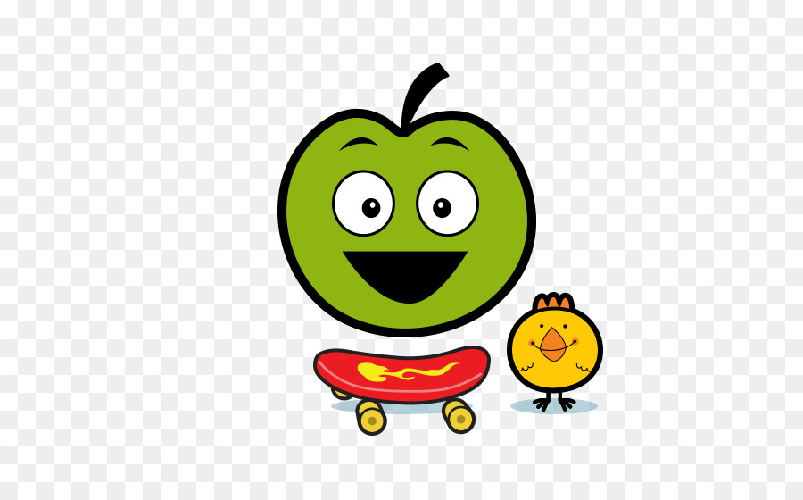 Smiley Verde di messaggistica di Testo di Frutta Clip art - sorridente