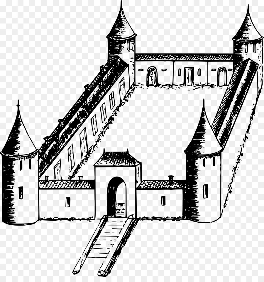La fortificazione del Castello di Clip art - castello