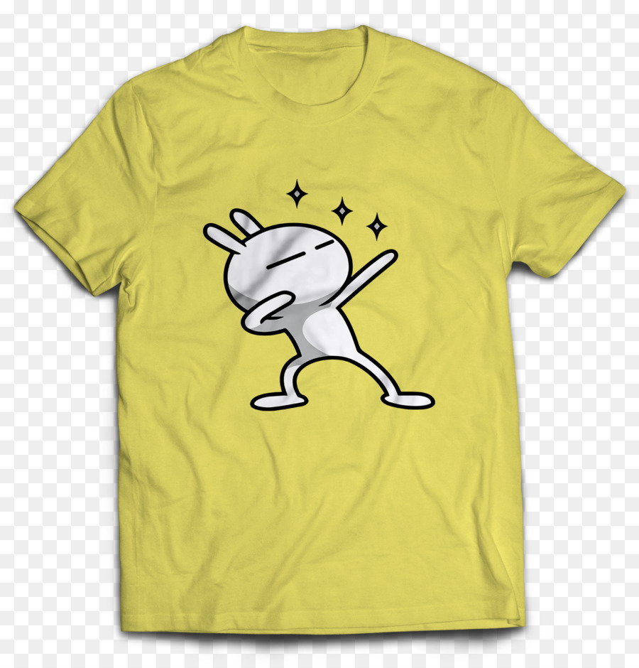 T shirt Abbigliamento Gildan Activewear di Cotone - Giallo bunny