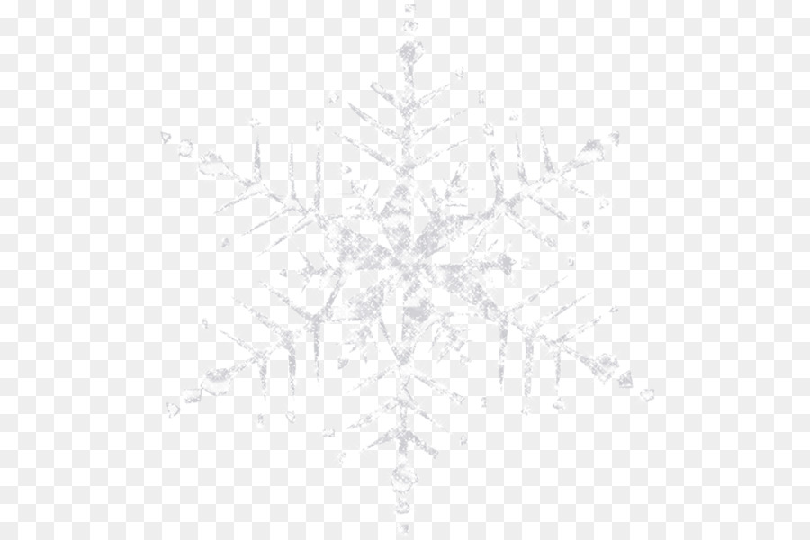 Schneeflocke Symmetrie Line-Weiß-Muster - Schneeflocke