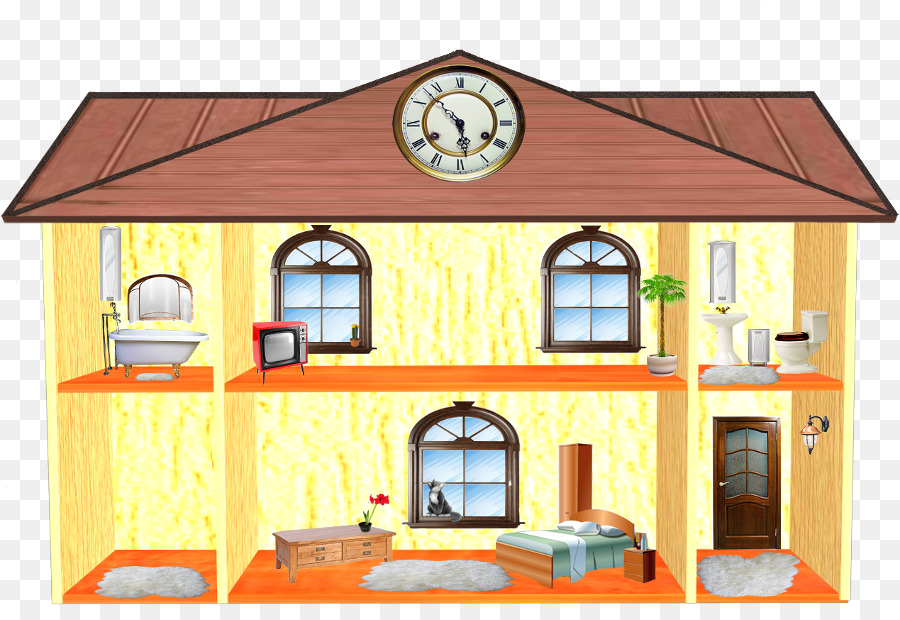 House Cartoon png download - 900*605 - Free Transparent Dollhouse png  Download. - CleanPNG / KissPNG