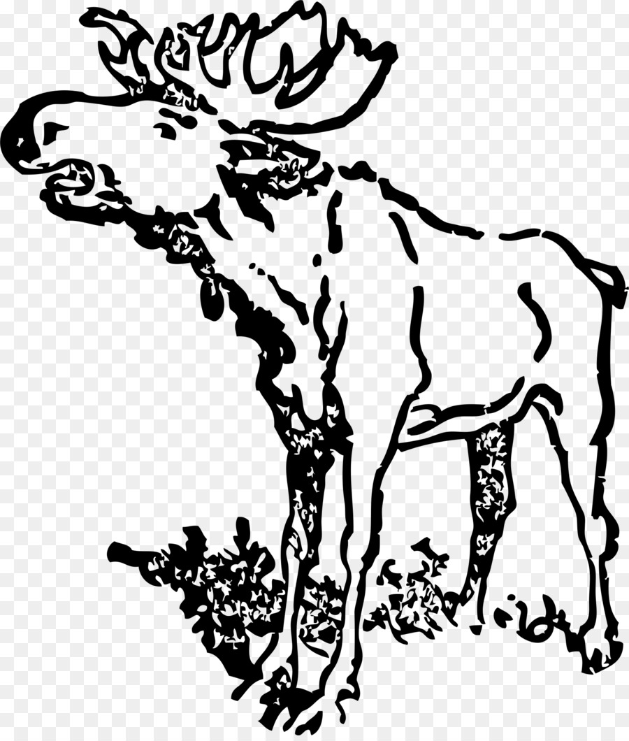 Moose Clip nghệ thuật - con nai sừng tấm