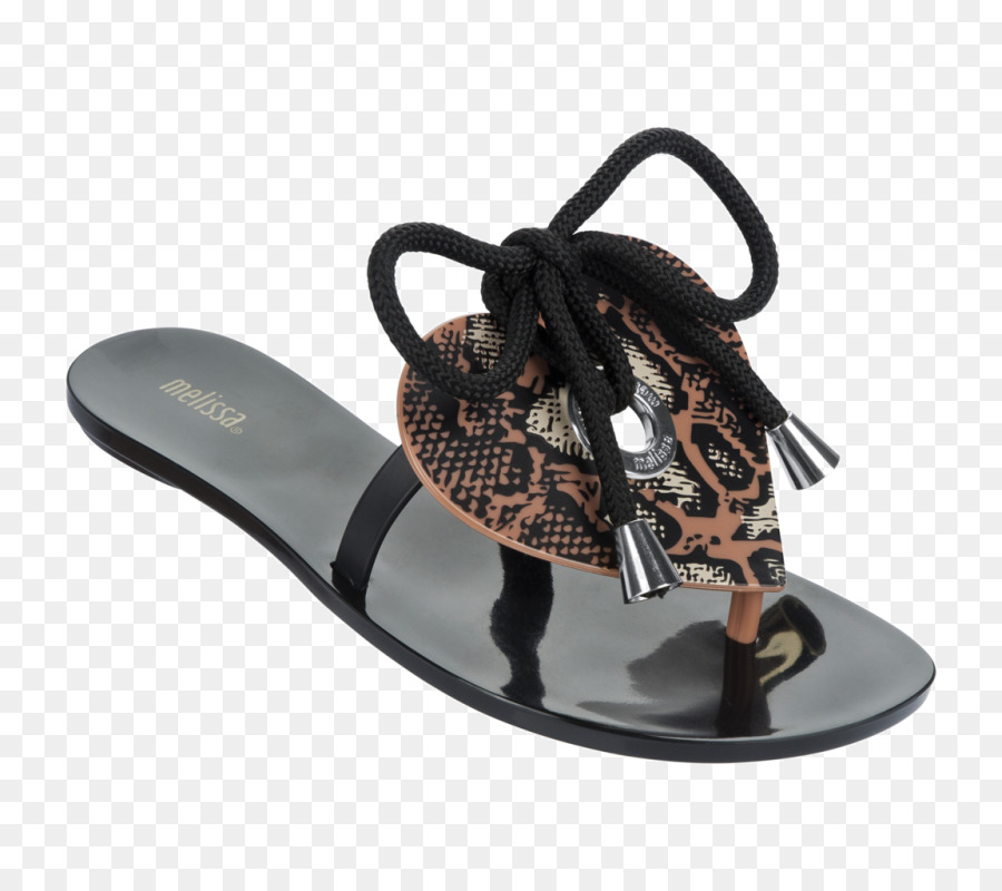 Flip-flops-Schuh-Melissa Sandale Lackleder - Sandale